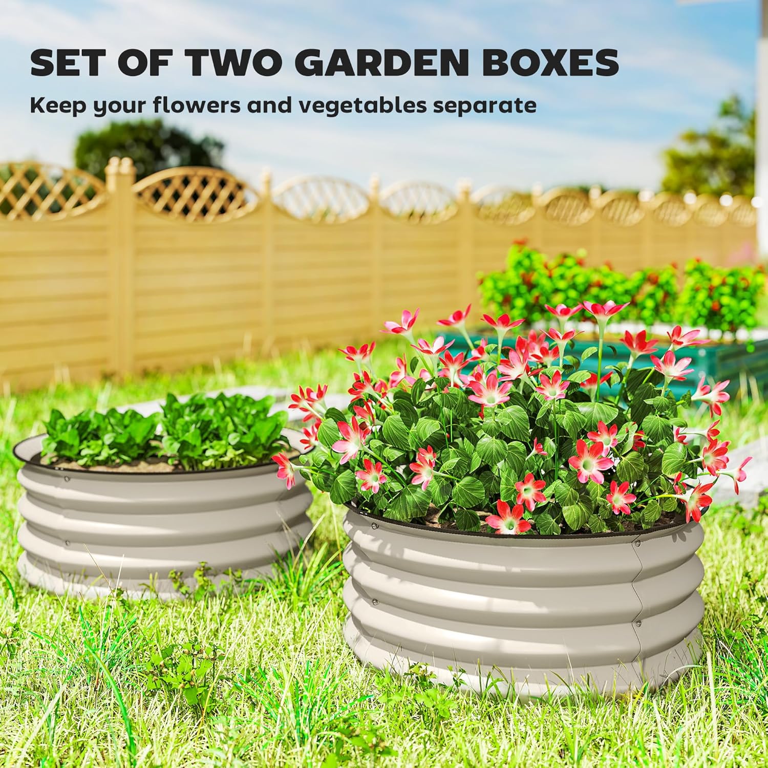 Galvanized Raised Garden Bed S - Planted Tank 评论和价格