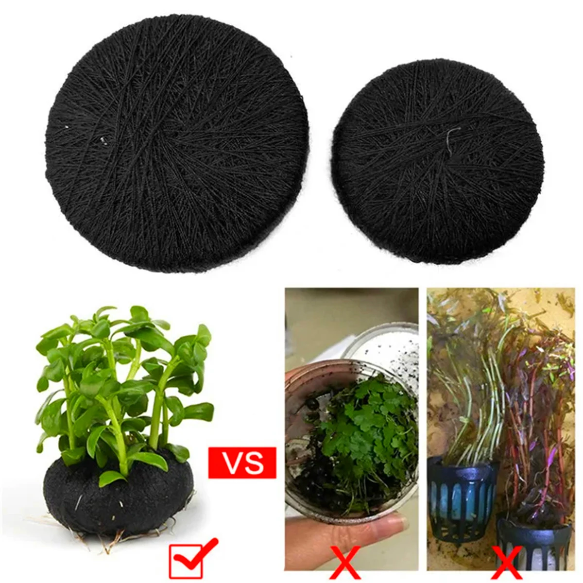 5Pcs Black Fish Tank Water Gra - Aquarium Plant Substrate 评论和价格